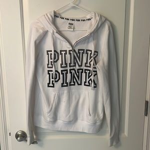 PINK half zip hoodie